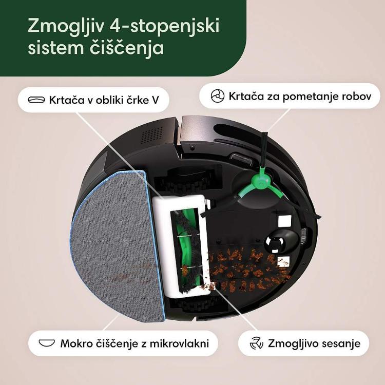 Robotski sesalnik Roomba Combo Essential 2, črn