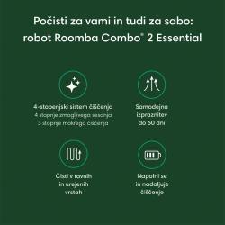 Robotski sesalnik Roomba Combo Essential 2, črn