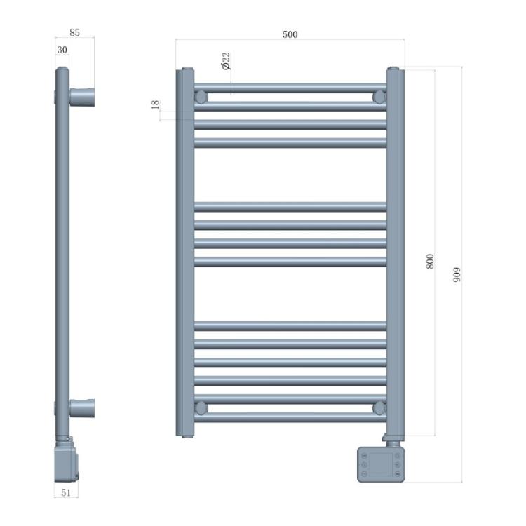 Kopalniški radiator lestev Adler AD7824 LED 600W