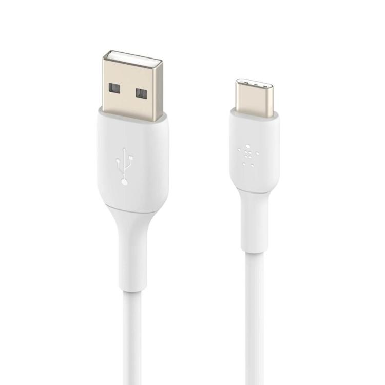 USB kabel Belkin BOOST CHARGE, USB-C in USB-A, 2m, bela