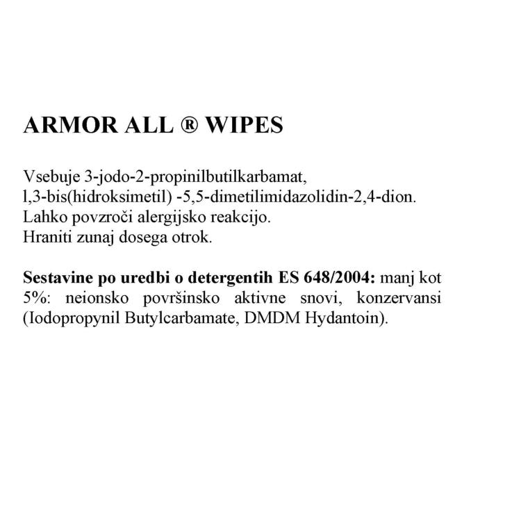 Večnamenski robčki za čiščenje Armor All Clean Up, 30 kos_2
