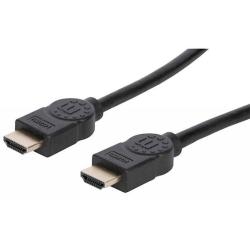 HDMI kabel z Ethernetom Manhattan, 3 m, črn