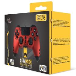 Žični igralni plošček za PS4 Steelplay – ergonomska zasnova, natančen nadzor in atraktiven rdeč dizajn za udobno igranje vaših najljubših iger.