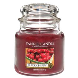 SVEČA Yankee Candle CLASSIC MEDIUM BLACK CHERRY 1