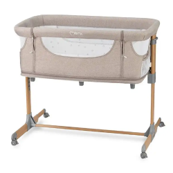 Pametna otroška postelja, stajica, nastavljiva višina + kot MoMi SMART BED 4v1, bež