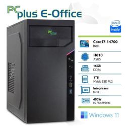 Namizni računalnik PCPLUS e-Office i7-14700 16GB 1TB NVMe SSD Windows 11 Pro