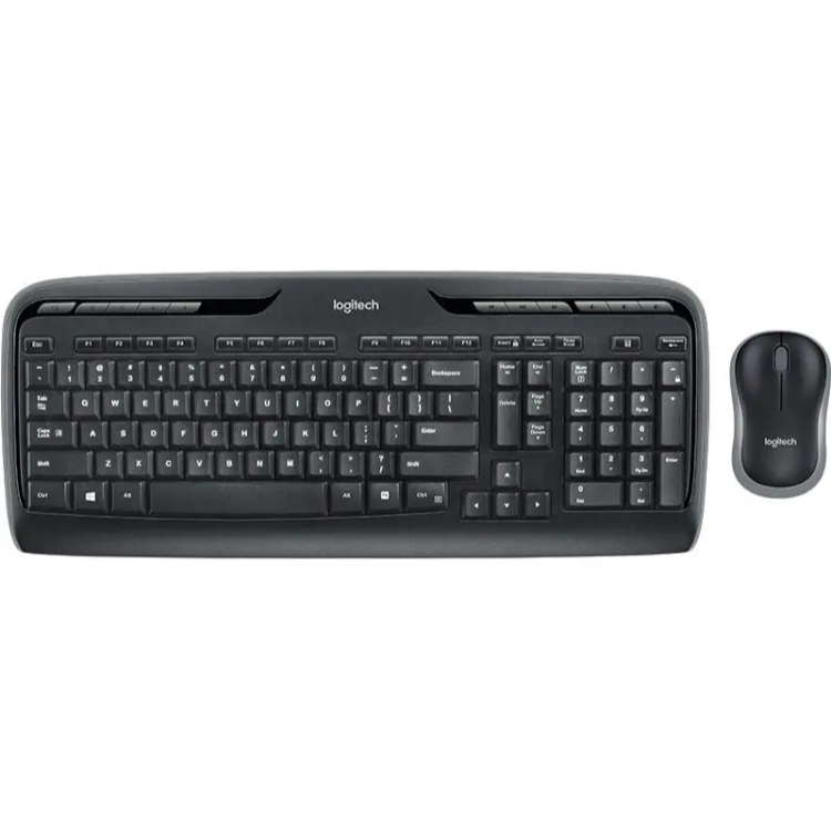 Brezžična tipkovnica Logitech MK330 + miška, črna