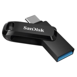 USB ključ SanDisk USB-C, USB-A, 256GB, Ultra Dual GO, 3.1/3.0, b do 150 MB/s, črn