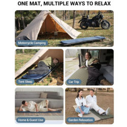 Uporaba spalne podloge KingCamp Classic Light pri kampiranju, v šotoru, avtomobilu in doma.