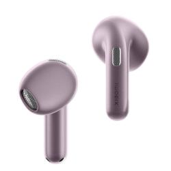 Xiaomi Buds 6 vijola brezžični slušalki, prikaz sprednje in stranske strani z vidnimi mrežicami zvočnikov.