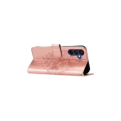 Preklopna torbica (WLGO-Butterfly) za Samsung Galaxy A16 5G, roza-zlata