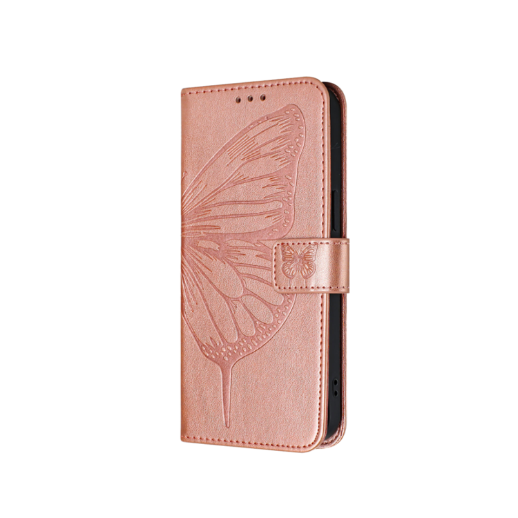 Preklopna torbica (WLGO-Butterfly) za Samsung Galaxy A16 5G, roza-zlata