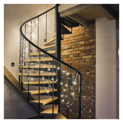 Božične ledene sveče Emos, LED 300, 5 m, zun. in notr., topla bela, upravljalnik