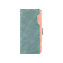 Turkizna preklopna torbica za Honor 600 Lite z magnetnim zapiranjem, notranjim TPU ohišjem, režami za kartice in funkcijo stojala nudi celovito zaščito in praktično uporabo.
