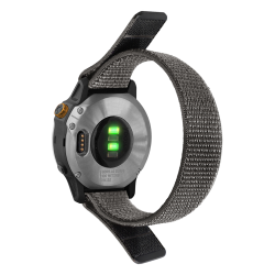 Najlonski pašček Chameleon Sport za uro 22 mm, siva