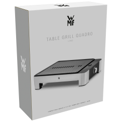 Embalaža WMF Lono Table Grill Quadro z prikazom naprave in osnovnimi specifikacijami