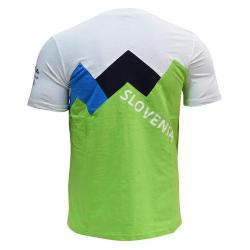 Moška navijaška majica Peak SLM-31P, zeleno-bela, velikost XXL