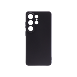 Prosojen zaščitni ovitek za Samsung Galaxy S26 Ultra v črni barvi brez izrazito označenega magnetnega kroga.