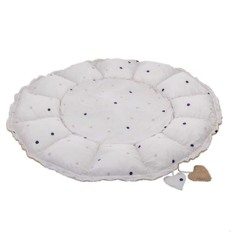 Gnezdece okroglo Bubaba by FreeON, pikice beige