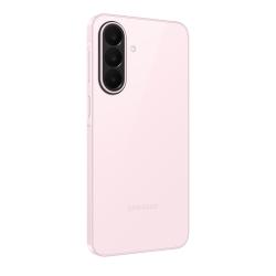Samsung Galaxy A27 5G, roza, zadnji kotni pogled, trojna kamera, tanek profil, mat videz.