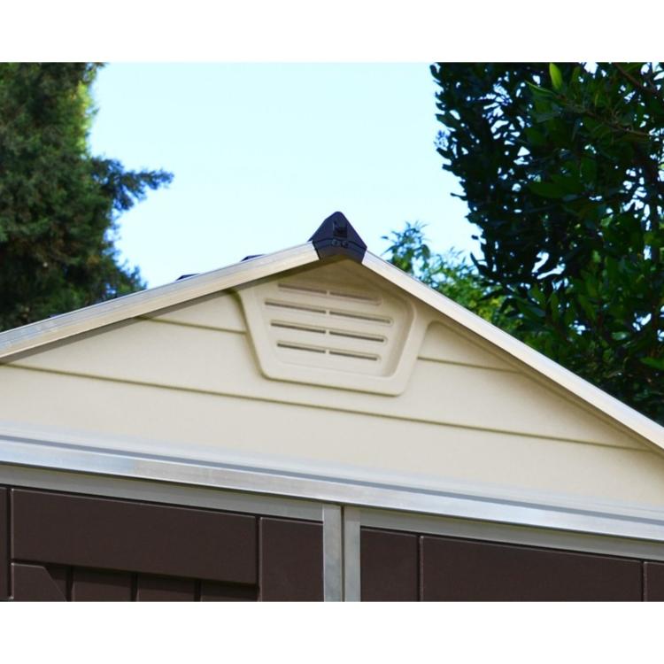 Vrtna hiška Palram Skylight, rumeno-rjava, 185 x 228 cm