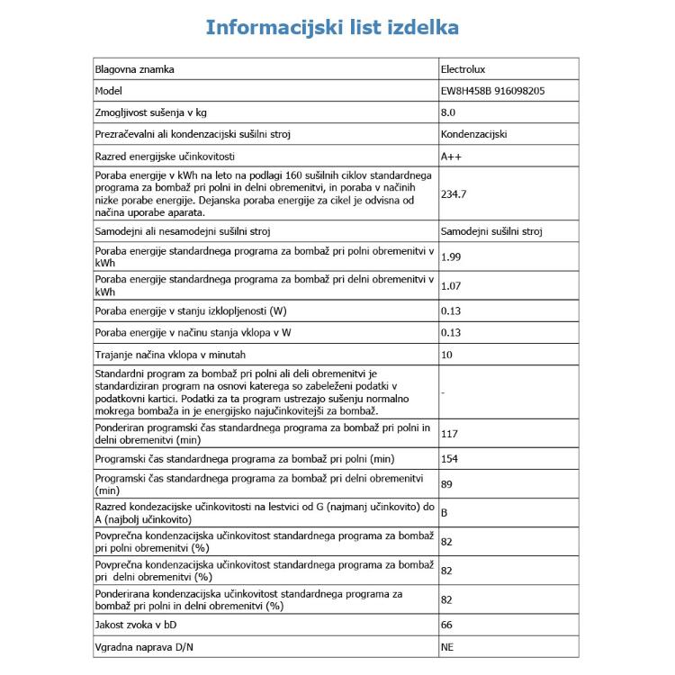 Sušilni stroj s toplotno črpalko ELECTROLUX EW8H458B_4