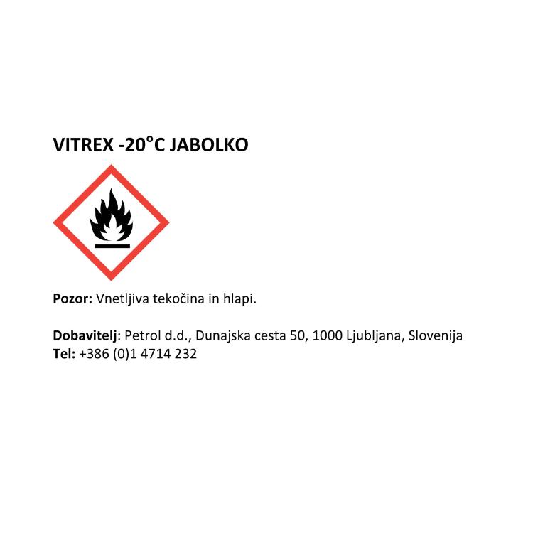 Pripravljeno zimsko sredstvo, Vitrex -20°C jabolko, 3 l_2