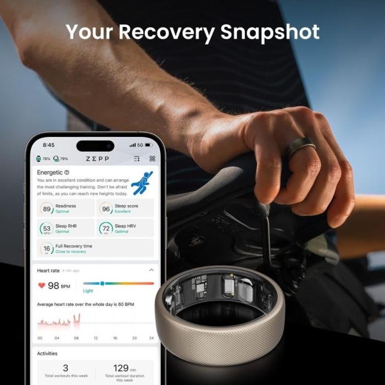 Pametni prstan Amazfit Helio Ring, velikost 10