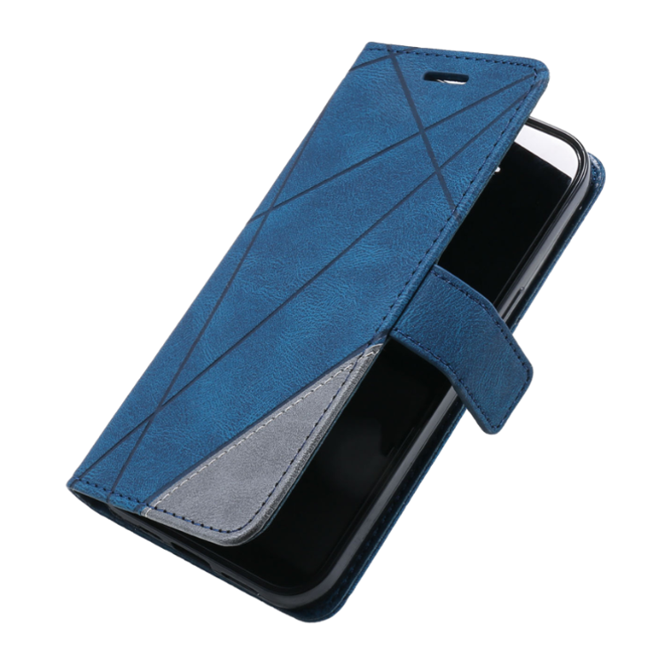 Preklopna torbica za Apple iPhone 16 Pro Max (WLGO-Lines), modra