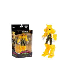 Akcijska figura Dinoster Delby v rumenem oklepu Quantum Heroes, v embalaži, primerna za otroke 5+.