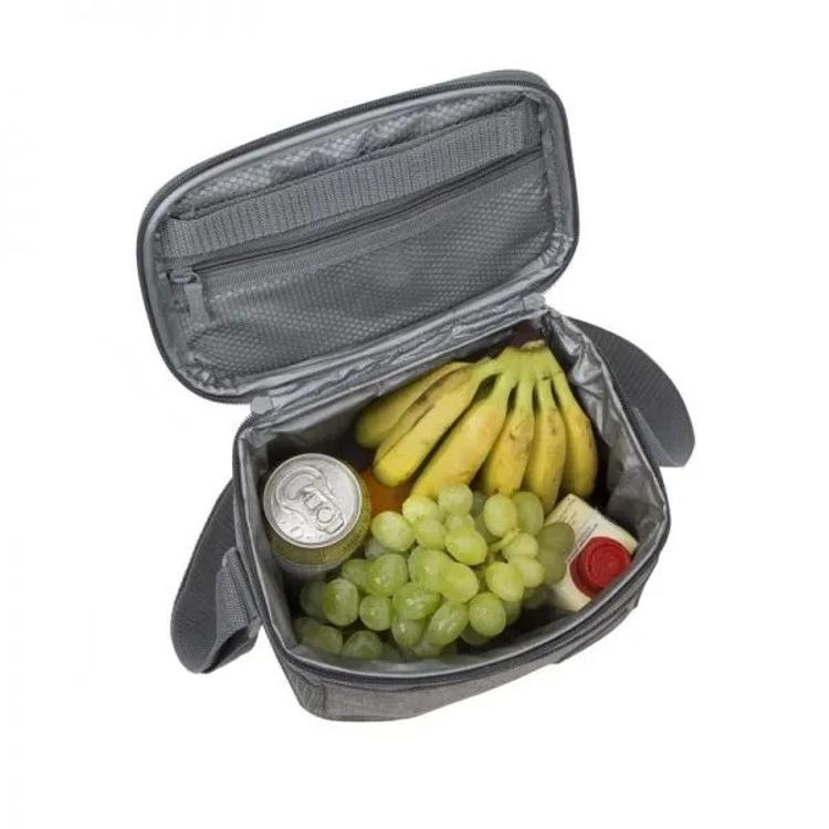Hladilna torba RivaCase 5706, 5,5L za 6 x 0,5l pločevink, siva