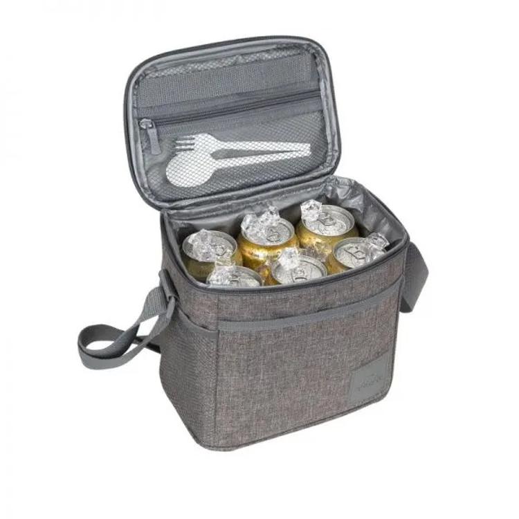 Hladilna torba RivaCase 5706, 5,5L za 6 x 0,5l pločevink, siva