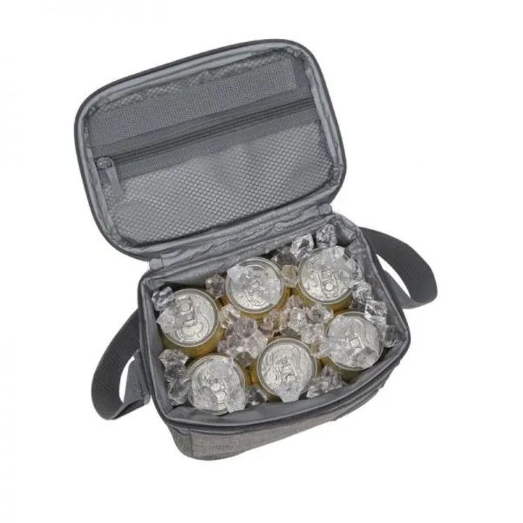 Hladilna torba RivaCase 5706, 5,5L za 6 x 0,5l pločevink, siva
