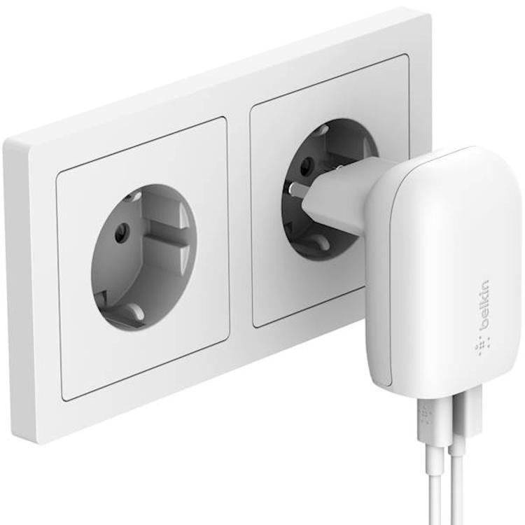 Hišni polnilec Belkin 220V, USB-A, USB-C, 37 W