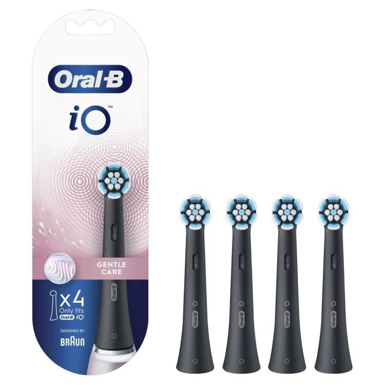Oral-B iO nastavki Gentle Care 4 kos, črni
