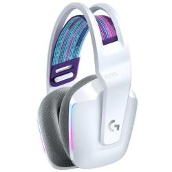 Brezžične gaming slušalke z mikrofonom Logitech G733, RGB, bela