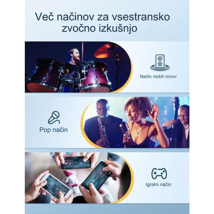 Brezžične slušalke TaoTronics BH1118, črne