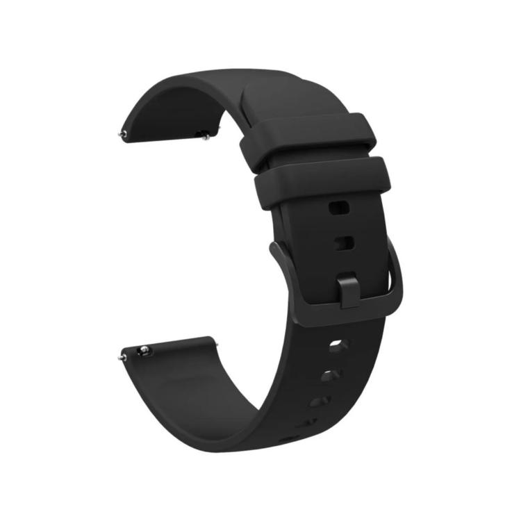 Silikonski pašček 22 mm, Fresh črn, za pametno uro