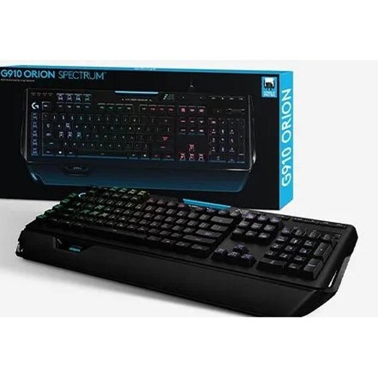 Tipkovnica mehanska Logitech G910 Orion Spectrum, RGB, črna