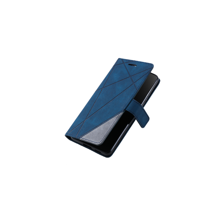 Preklopna torbica (WLGO-Lines) za Samsung Galaxy S24 Fe, modra
