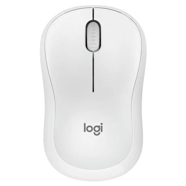 Brezžična miška Logitech M220, tiha, bela
