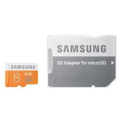 Spominska kartica Samsung MicroSDHC 8 GB Class10, EVO + , SD adapter 