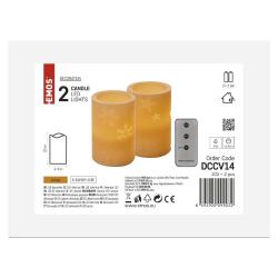 LED dekoracija Emos 2× voščena sveča