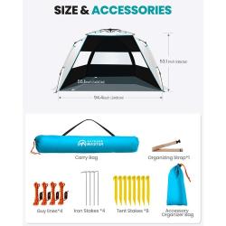 Šotor za na plažo Outdoor Master Pop - Up, moder 
