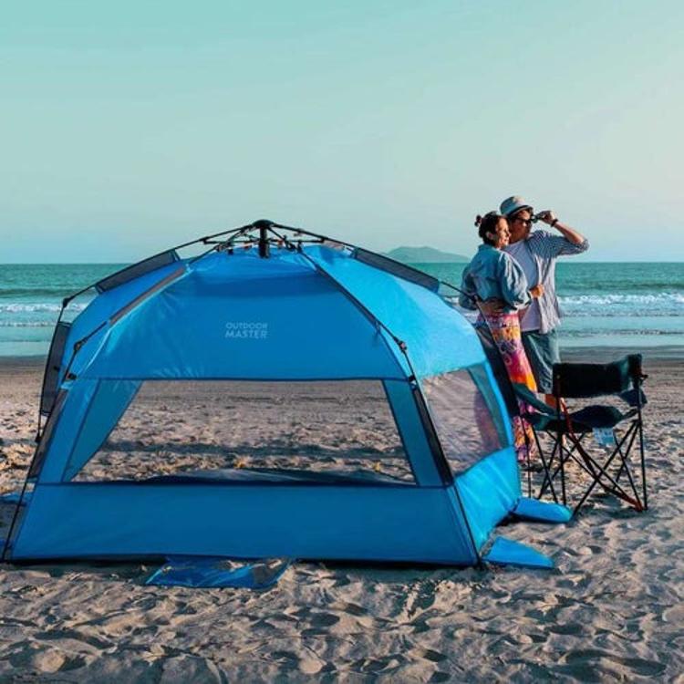 Šotor za na plažo Outdoor Master Pop - Up, moder 