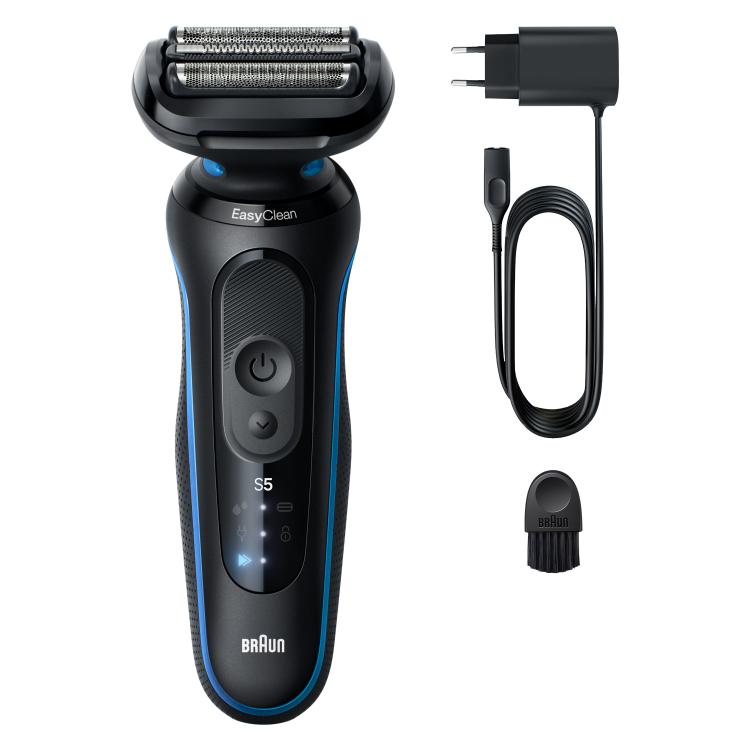 Braun Series 5 S5 električni brivnik EasyClean s polnilcem, kablom in čistilno krtačko
