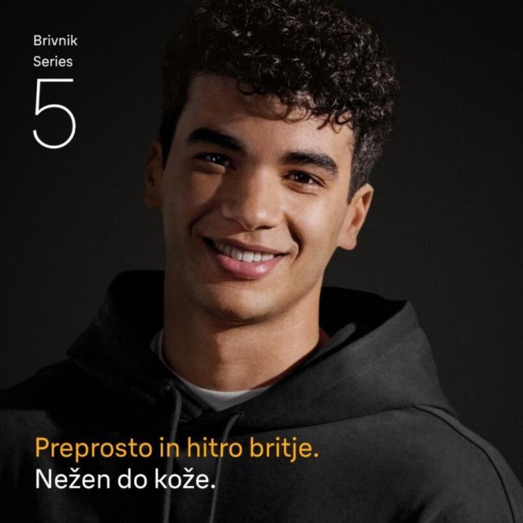 Braun Series 5 promocija, portret uporabnika in poudarek na hitrem, nežnem britju