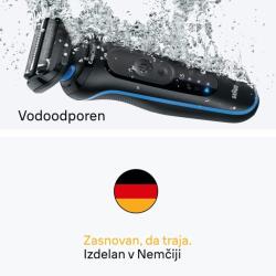 Braun Series 5 S5 brivnik, vodoodporen (EasyClean), prikazan pod vodo, zasnovan v Nemčiji