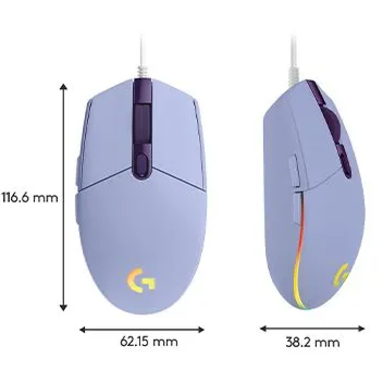 Miška Logitech G102 Lightsync, gaming, vijolična_5