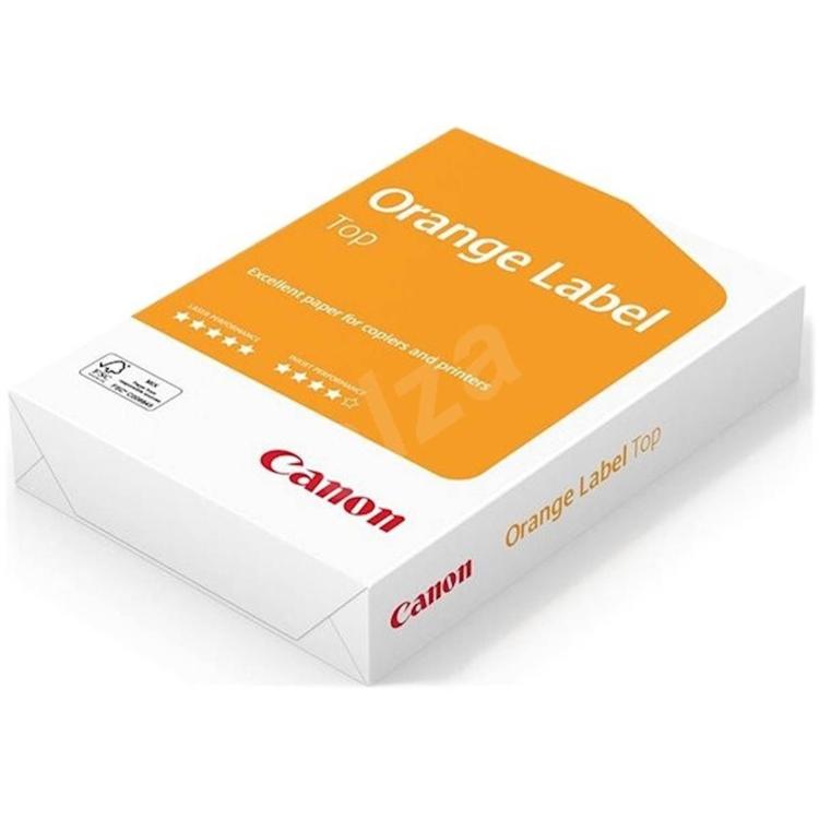 Papir CANON TOP A4, 80 g (orange label), v škatli je 5 zavitkov po 500 listov